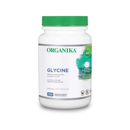 Organika, Glycine, 120 Vegetarian Capsules