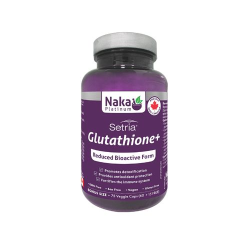 Naka Platinum, Setria Glutathione+, Anti Oxidant Formula, 75 Vcaps