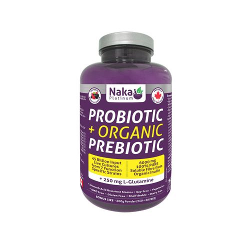 Naka Platinum, Probiotic + Organic Prebiotic, 300g