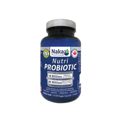 Naka Platinum, Nutri Probiotic, 75 Vcaps
