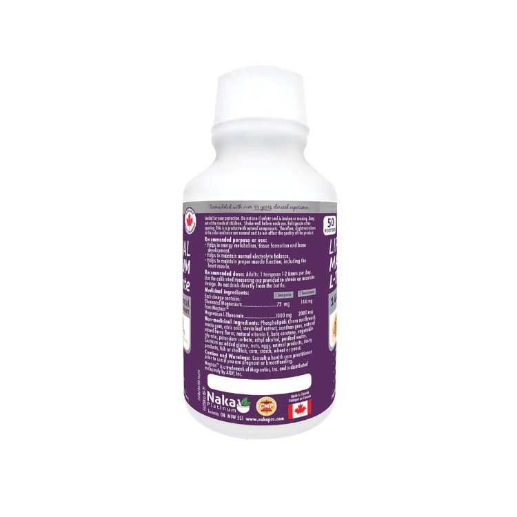 Naka Platinum, Liposomal Magnesium L-threonate, 250ml