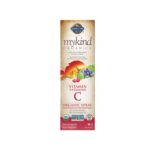 Garden of Life, mykind Organics, Vitamin C Spray Cherry Tangerine, 58 ml