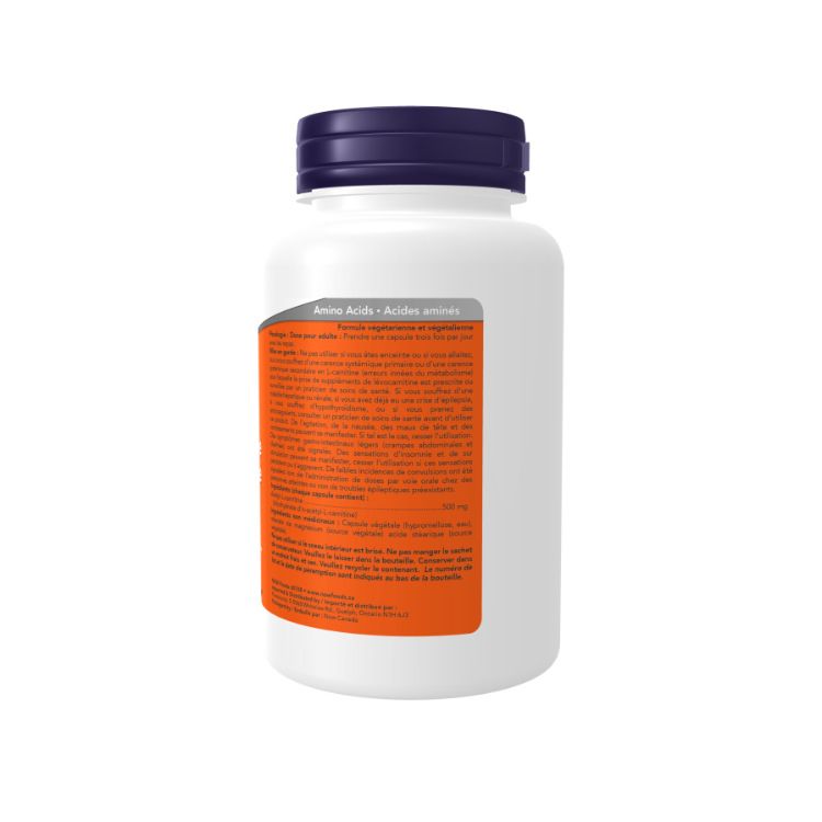 Now Foods, Acetyl L-Carnitine, 500mg, 100 Vcaps