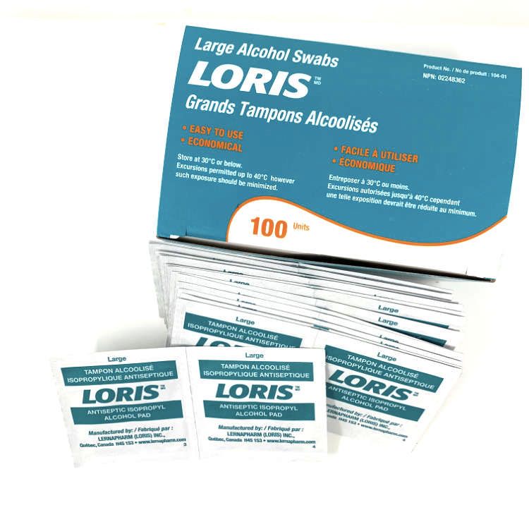 Lernapharm, LORIS Alcohol Swab, 100 uses