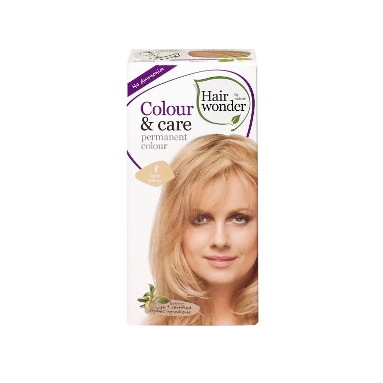 Hair Wonder of Nature, Colour & Care, Light Blond 8, 1 Set