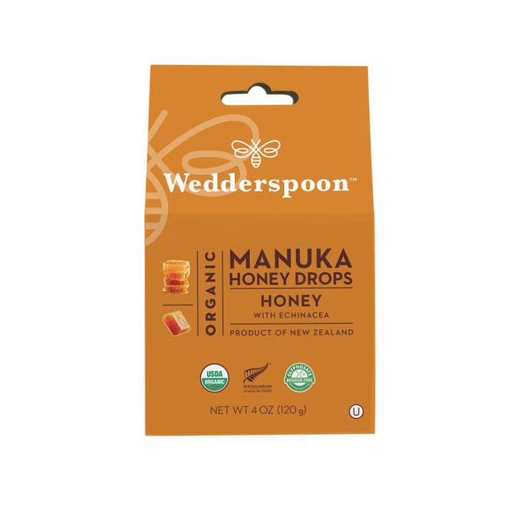 Wedderspoon, Manuka Honey Drops with Echinacea, 120 g