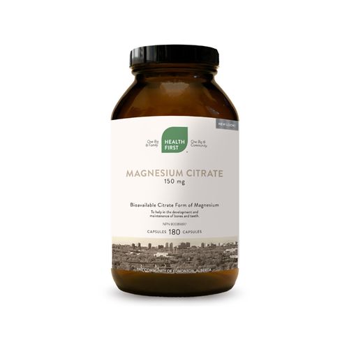 Health First, Magnesium Citrate, 150mg, 180 Capsules