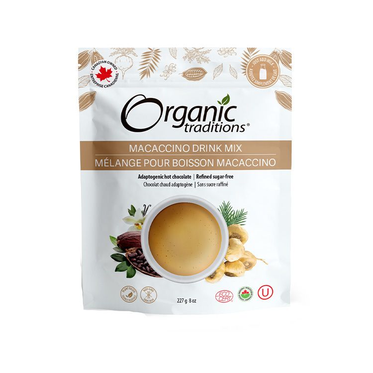Organic Traditions, Macaccino Drink Mix, 227g