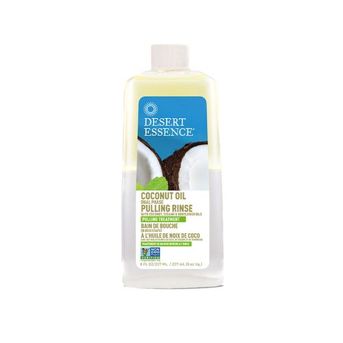 Desert Essence, Coconut Oil Dual Phase Pulling Rinse, 240ml