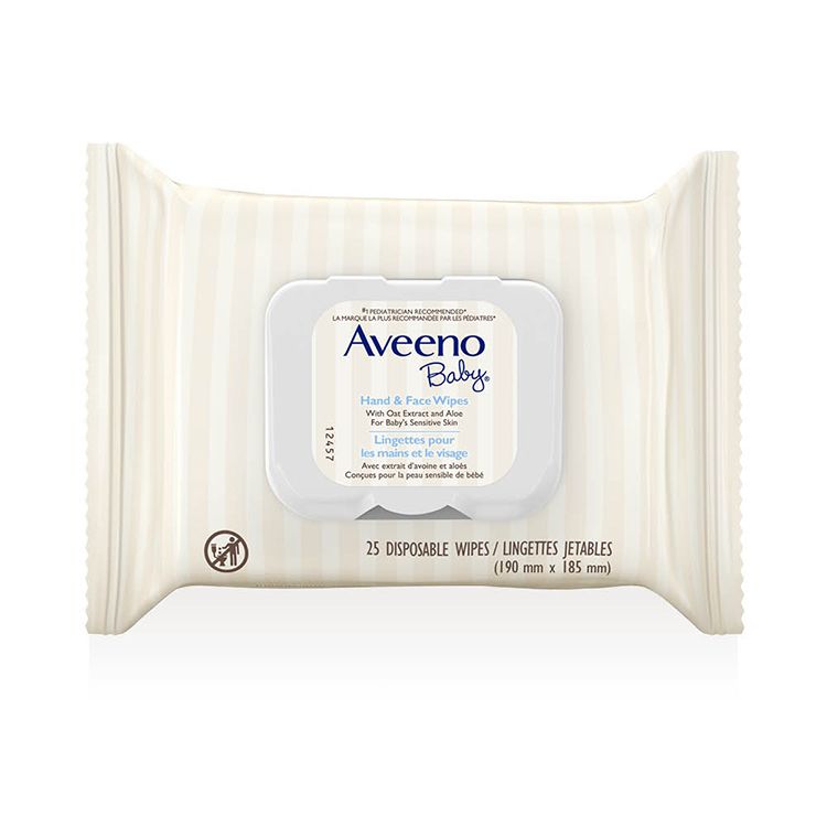 加拿大Aveeno艾维诺婴儿湿巾 超柔配方新生儿可用 抗敏预防湿疹敏感肌可用 25片装