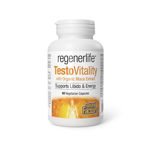 Natural Factors, regenerLife, TestoVitality, 60 Vegetarian Capsules