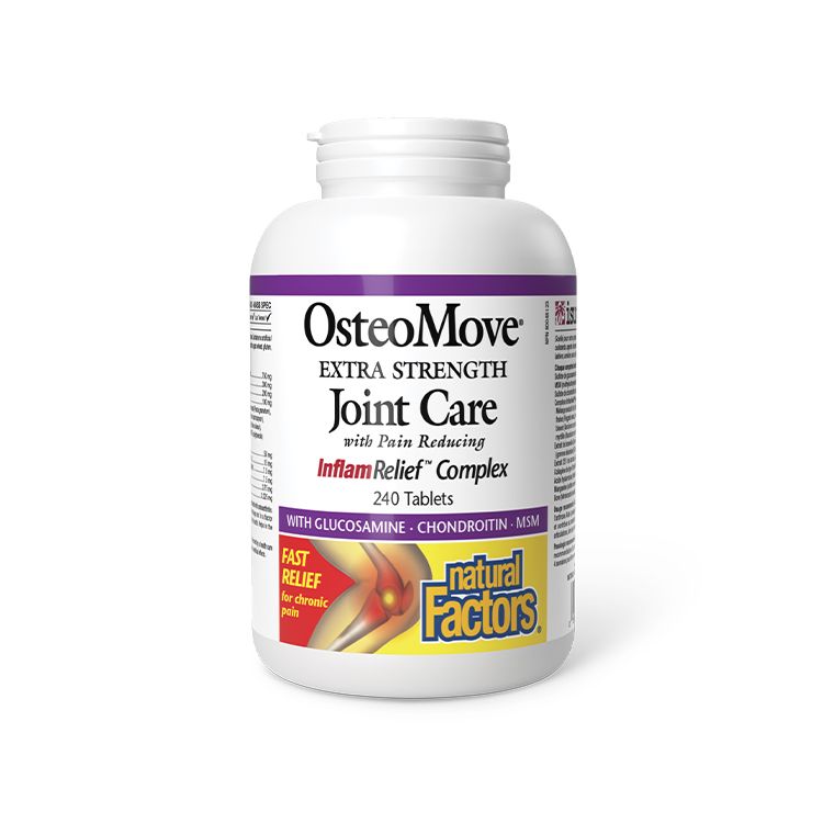 加拿大Natural Factors OsteoMove 强效关节宝 240粒 缓解关节疼痛 含有骨胶原玻尿酸成分