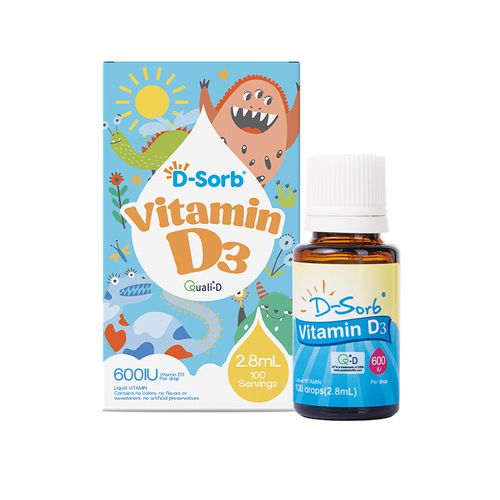 D-Sorb, Vitamin D3 Drops 600IU, 100 Servings
