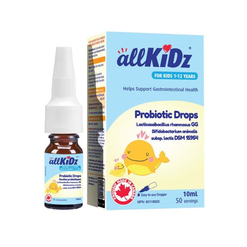 加拿大allKiDz儿童益生菌滴剂 20亿活菌/10毫升 适用1~12岁儿童 维护肠道健康 预防便秘腹泻