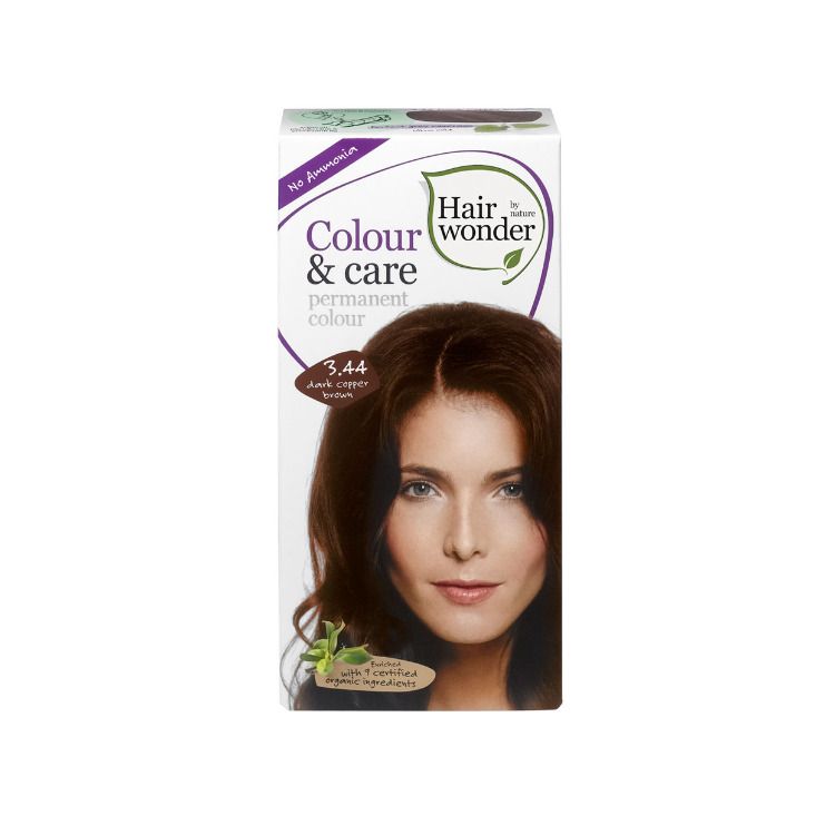 Hair Wonder of Nature, Colour & Care, Dark Copper Brown 3.44, 1 Set