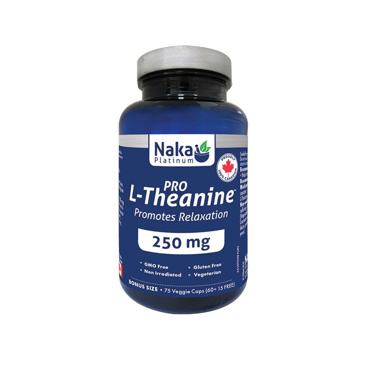 Naka Platinum, Pro L-Theanine 250mg, 75 Vcaps