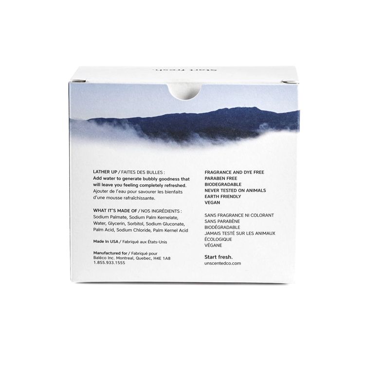 The Unscented Company, Soap Bar, Box of 5