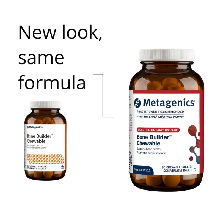 美国Metagenics复合羟基磷灰石钙咀嚼片 90片 含丰富MCHC骨生长因子 咀嚼片形式无需吞咽