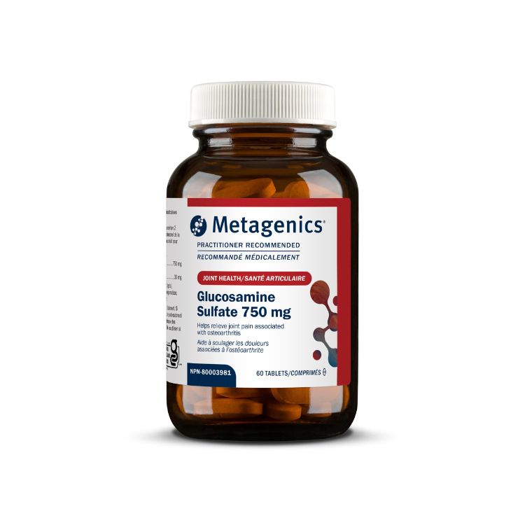 美国Metagenics硫酸氨基葡萄糖维骨力片 750毫克/60片 保护关节 缓解与骨关节炎相关的关节疼痛