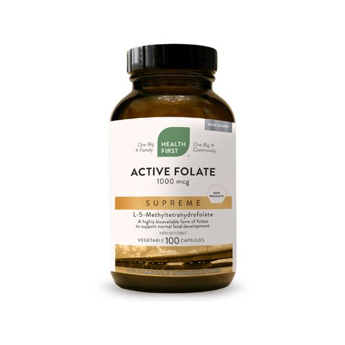Health First, Active Folate Supreme, 1000mcg, 100 Vcaps