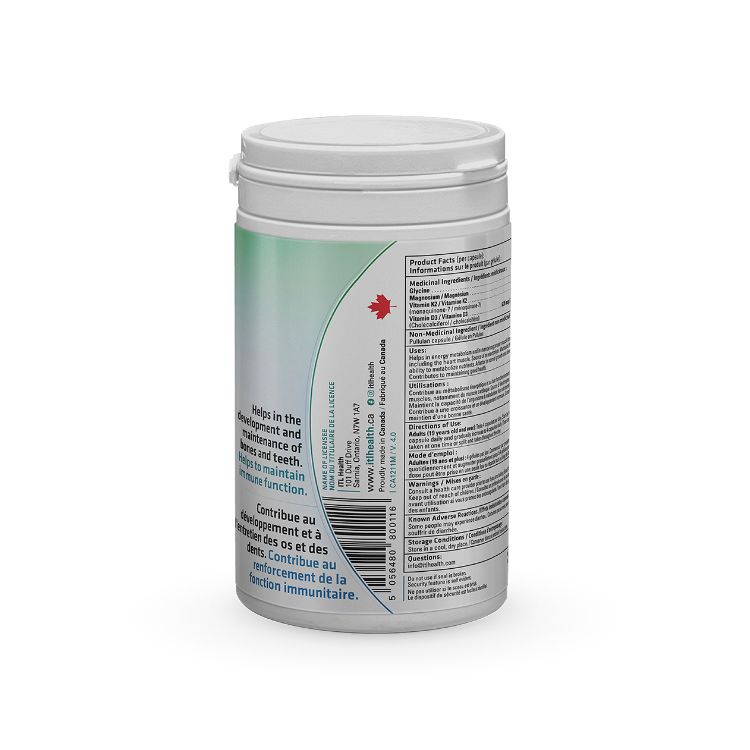 加拿大ITL Health PrizMAG甘氨酸镁胶囊 120粒 100%纯双甘氨酸镁 曾获最佳助眠产品奖