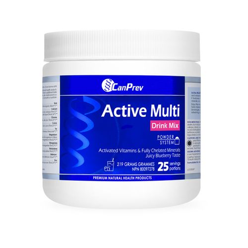 CanPrev, Active Multi Drink Mix – Juicy Blueberry, 219g