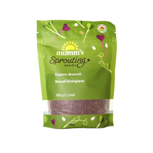 Mumm's Sprouting Seeds, Organic Broccoli, 100g