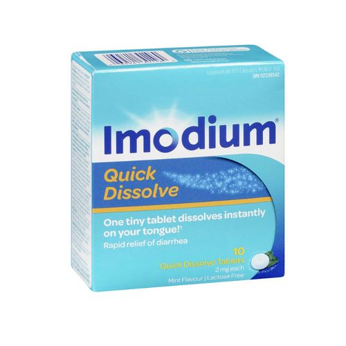 Imodium, Quick Dissolve Tablets, Mint Flavor, 10 Tablets