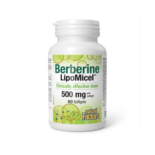 Natural Factors, Berberine LipoMicel, 60 Softgels