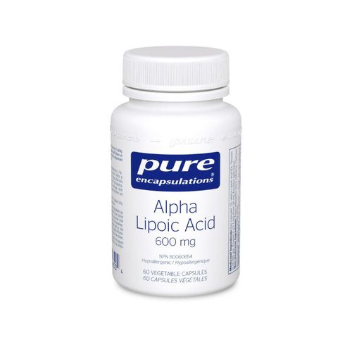 美国Pure Encapsulations硫辛酸 600毫克/60粒 抗糖化抵御自由基 稳定血糖 美白淡斑