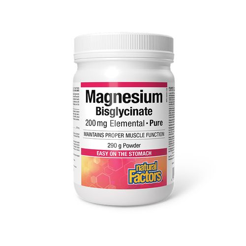 Natural Factors, Magnesium Bisglycinate Pure 200mg, 290g