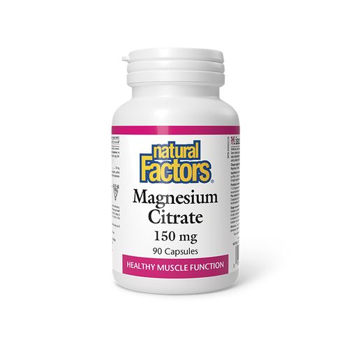 Natural Factors, Magnesium Citrate, 90 Capsules