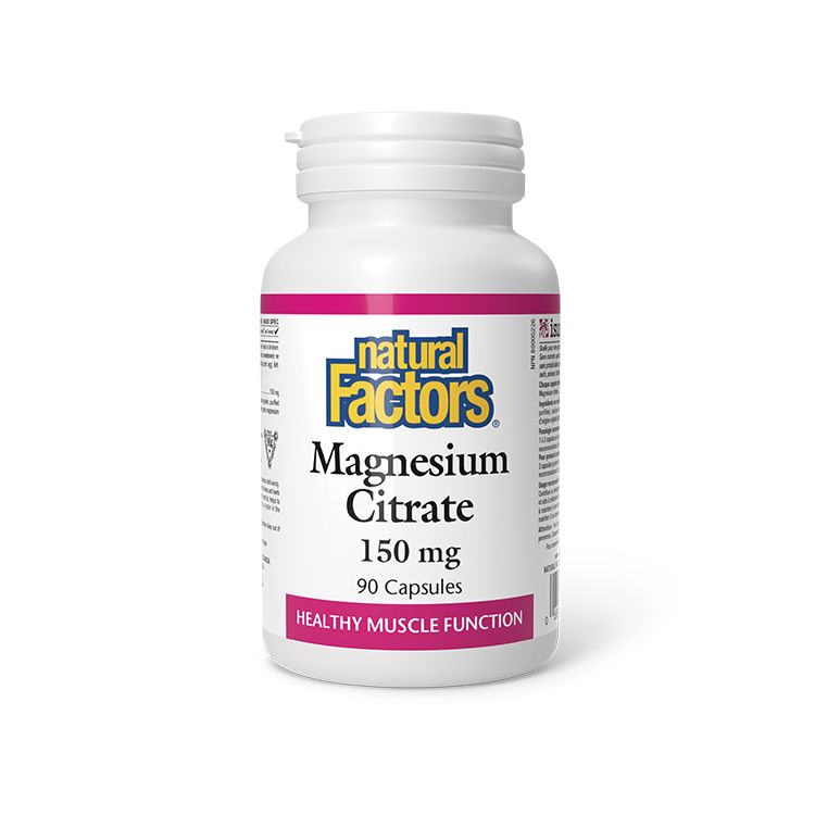 Natural Factors, Magnesium Citrate, 90 Capsules