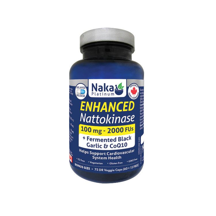 Naka Platinum, Enhanced Nattokinase, 100mg, 75 Vcaps