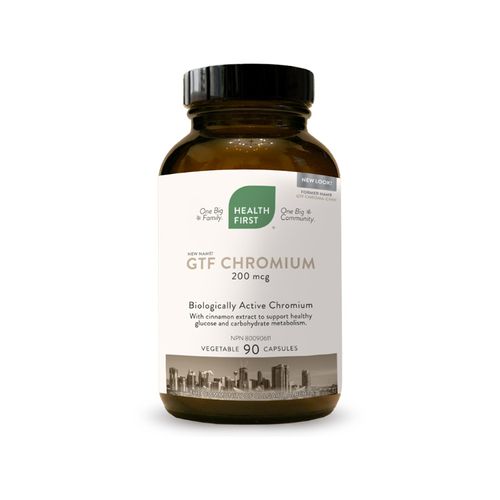 Health First, GTF Chromium, With Cinnamon Extract, 200mcg, 90 Vcaps