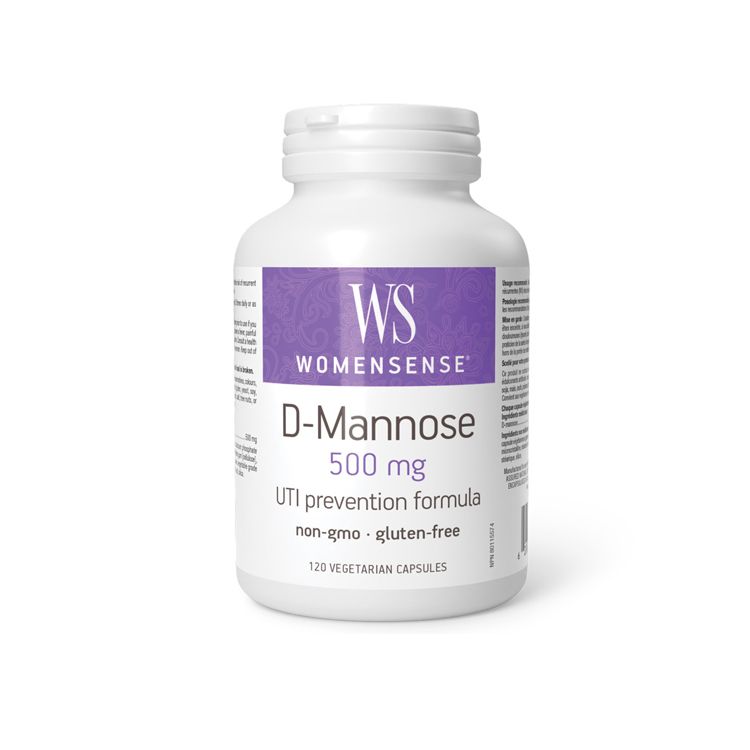 WomenSense, D-Mannose 500mg, 120 Vegetarian Capsules