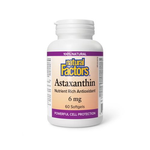 Natural Factors, Astaxanthin, 6mg, 60 Softgels