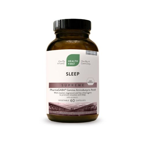 Health First, Sleep Supreme, PharmaGABA® with key adaptogens, 60 Vegetable Capsules