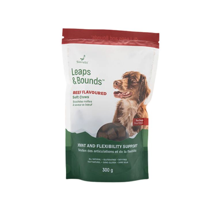 SierraSil, Leaps and Bounds, Dog Chews, Beef, 100 Bites