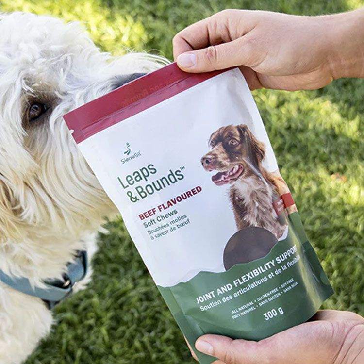 SierraSil, Leaps and Bounds, Dog Chews, Beef, 100 Bites