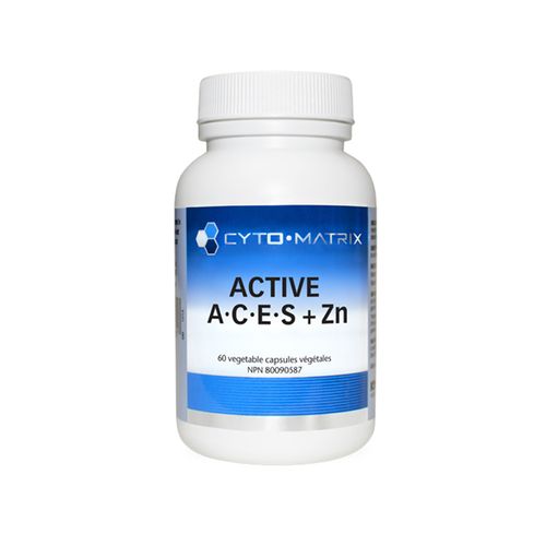 加拿大Cyto-Matrix 活性ACES+锌胶囊 60粒 维生素A/C/E以及硒和锌 构建强大免疫屏障 抵抗病毒