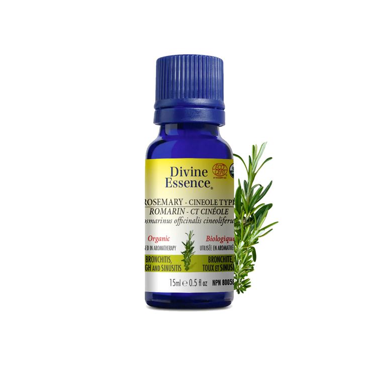 Divine Essence, Organic Rosemary Oil, Camphor Type, 15ml