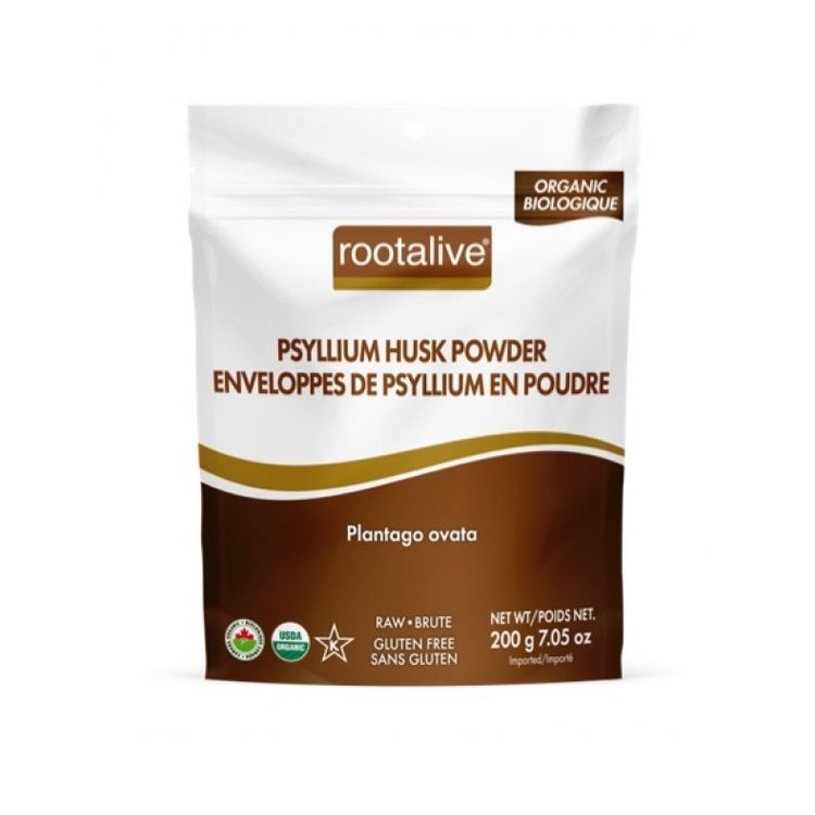 Rootalive, Organic Psyllium Husk Powder, 200g