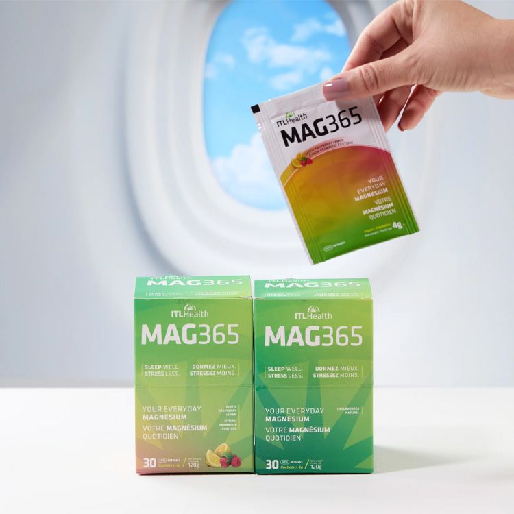 加拿大ITL Health MAG365 离子柠檬酸镁粉 树莓柠檬款/30袋 x 4g 获奖旗舰系列 纯净无添加