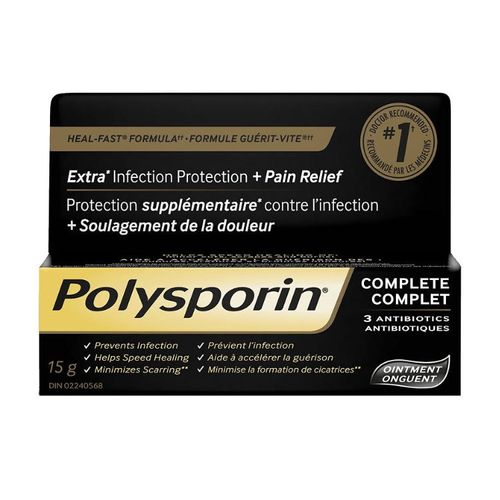Polysporin, Complete Antibiotic Ointment, 15g