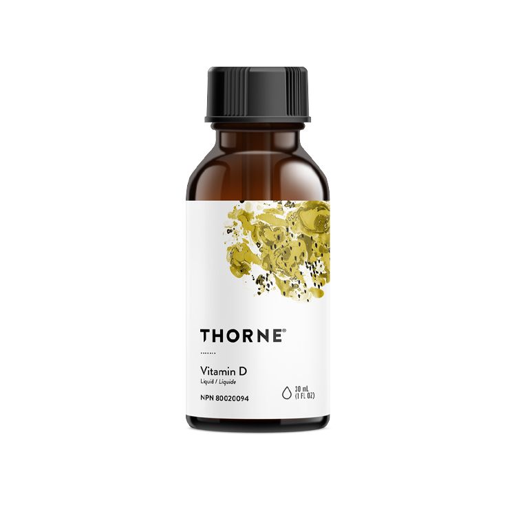 美国Thorne悦恩维生素D3滴剂 30ml/1200滴 促进钙吸收 提升免疫 稳定情绪及血糖水平