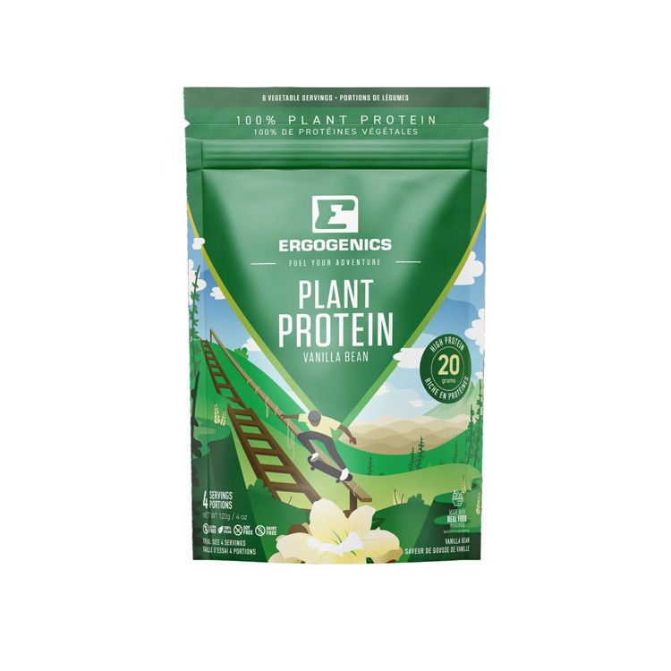 Ergogenics Nutrition, Plant Protein, Vanilla Bean, 120g