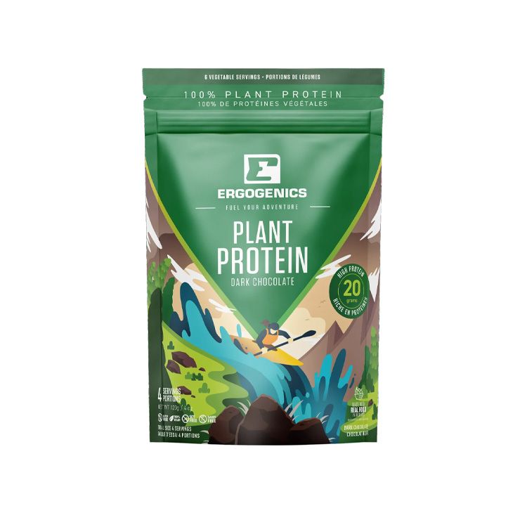 Ergogenics Nutrition, Plant Protein, Dark Chocolate, 120g