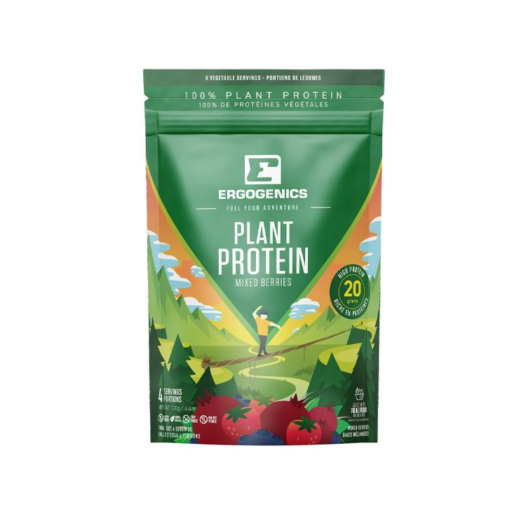 Ergogenics Nutrition, Plant Protein, Mixed Berries, 120g