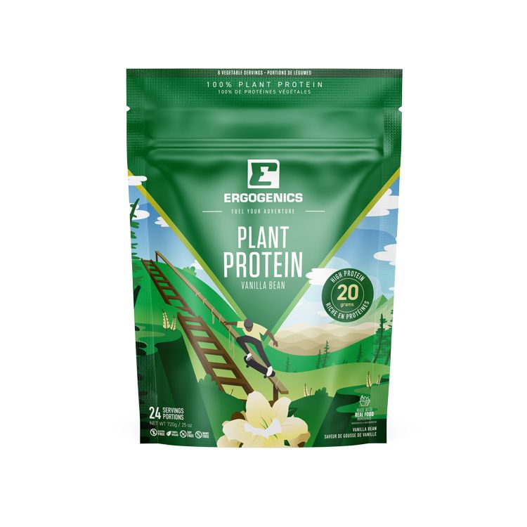 Ergogenics Nutrition, Plant Protein, Vanilla Bean, 720g